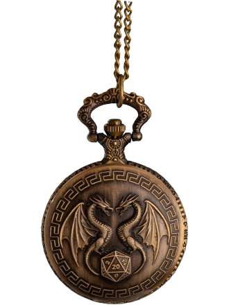 Taschenuhr D'n'D zwei Drachen (groß) Produktbild
